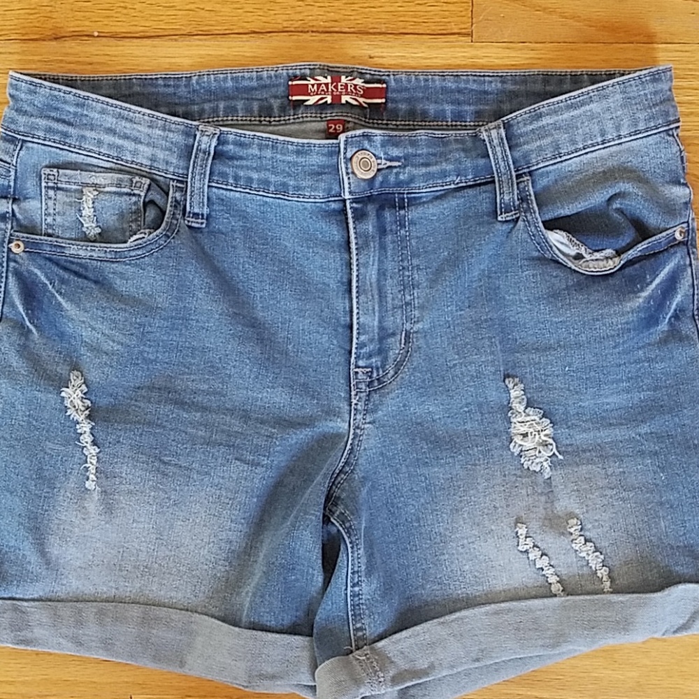 Stitch Fix Makers denim distressed shorts